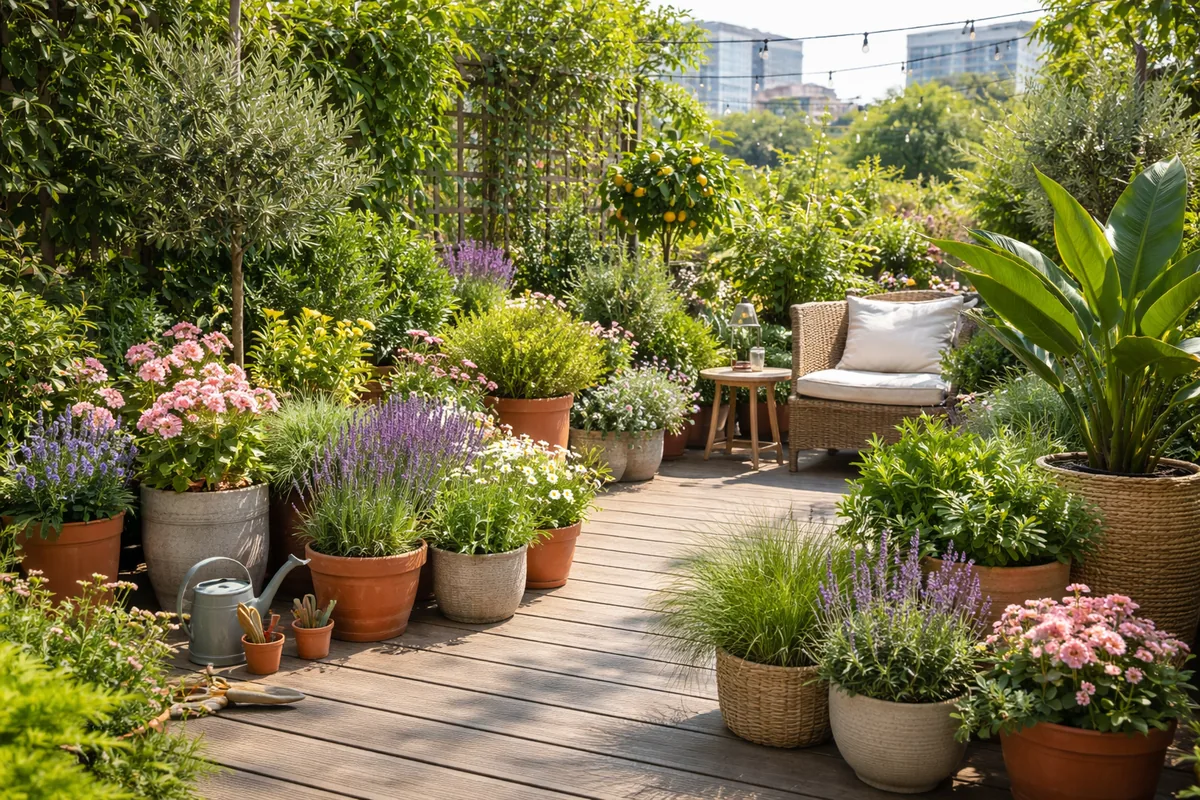 Comment choisir les plantes adaptées à un jardin de terrasse